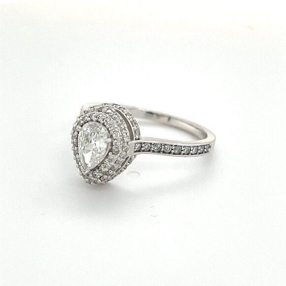 Diamond Ring Size 6.5 14k Gold 0.91 TCW 3.19 Grams Certified $5,950 215101 - Picture 3 of 14